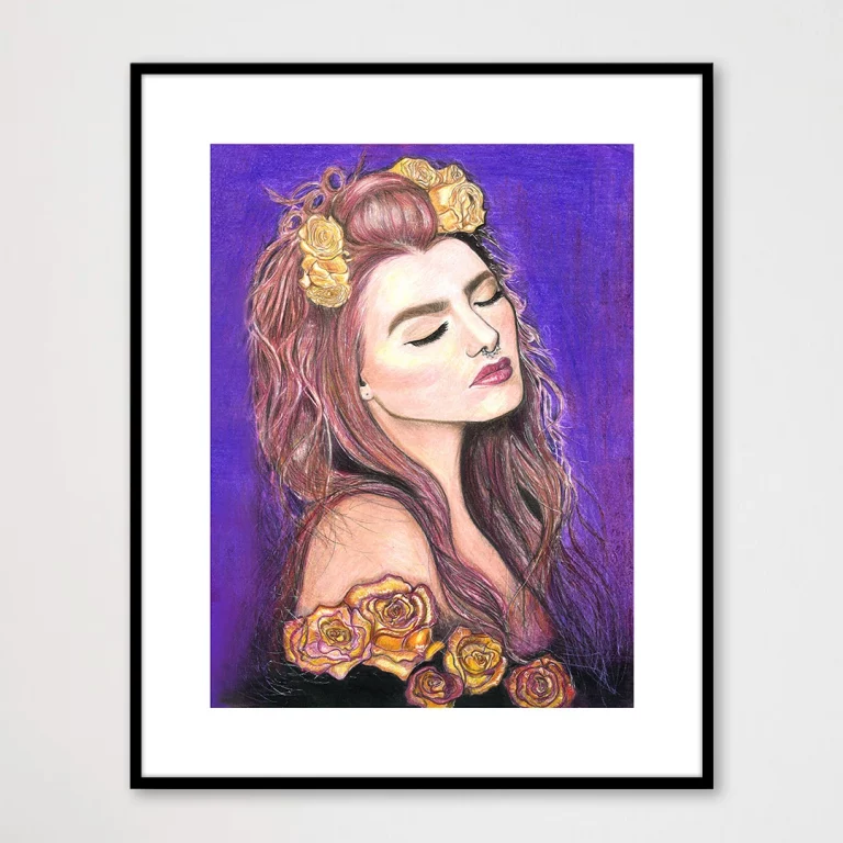 Purple Rock and Rose